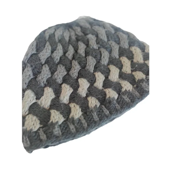 The North Face Wool Alpaca Knit Beanie Gray Lined Winter Hat One Size - Picture 4 of 13